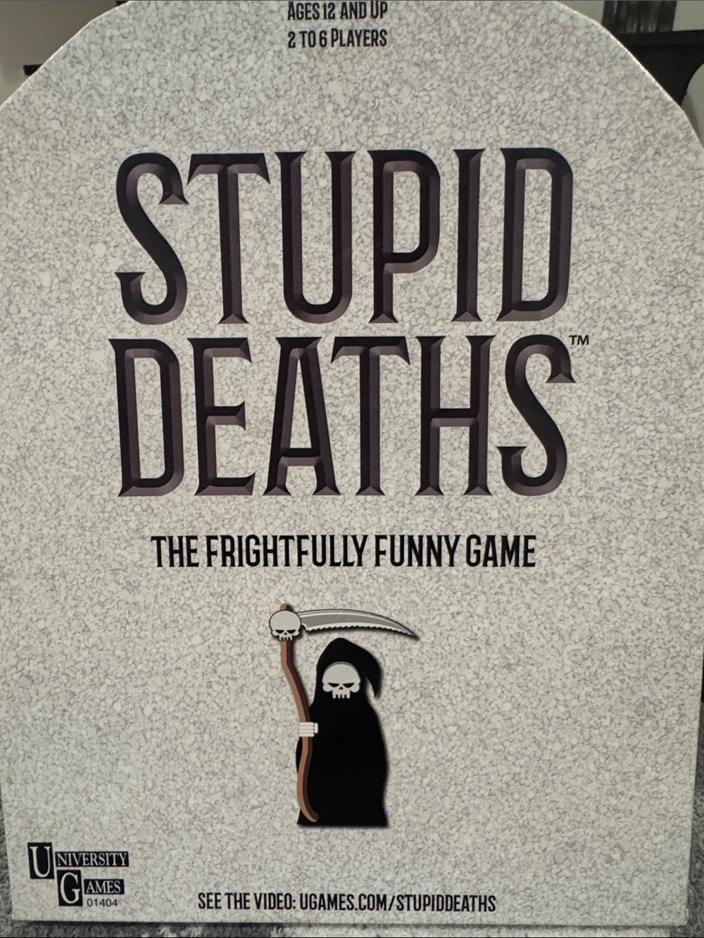 University Games Stupid Deaths Board Game - Gray